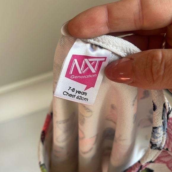 NXT Generation Girls Fitted Butterfly Dress Size 7-8 - Picture 3 of 5